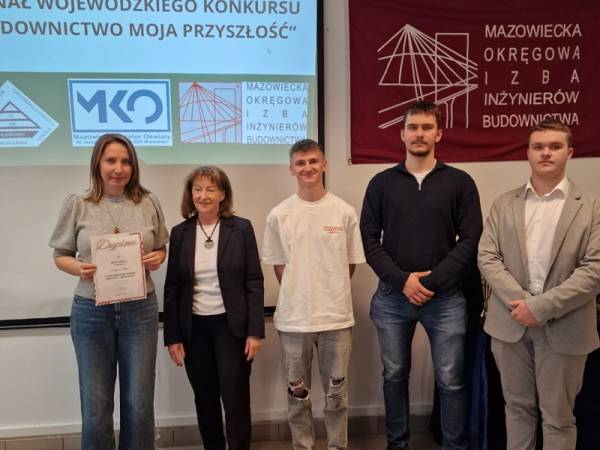Nasi reprezentanci w X Finale Wojewódzkiego Konkursu „Budownictwo – moja przyszłość” 